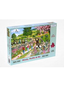 The House Of Puzzles - Big 500 Piece Jigsaw Puzzle - Mindy, Muffin & Mo