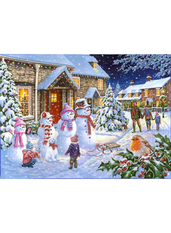 The House Of Puzzles - 1000 Piece Jigsaw Puzzle - Snow Family