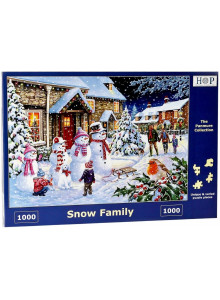 The House Of Puzzles - 1000 Piece Jigsaw Puzzle - Snow Family