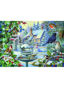 House Of Puzzles Winter Birds Big 500 Piece Jigsaw