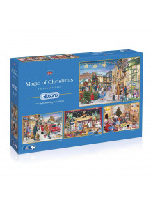 Gibsons Magic Of Christmas 4x500piece Jigsaw Puzzle