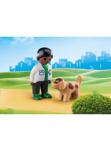 Playmobil 123 Vet And Dog 70407