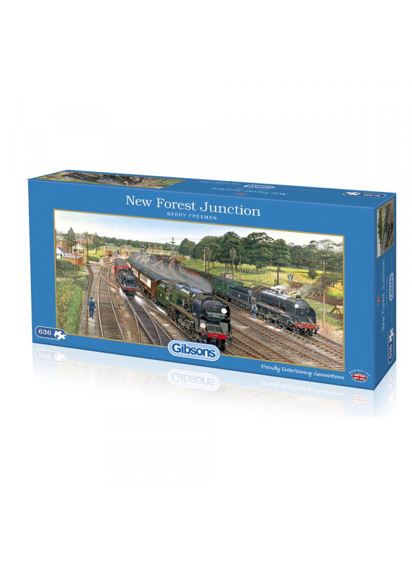 Gibsons New Forest Junction 636 Piece Jigsaw Puzzle Gibsons New Forest Junction 636 Piece Jigsaw Puzzle