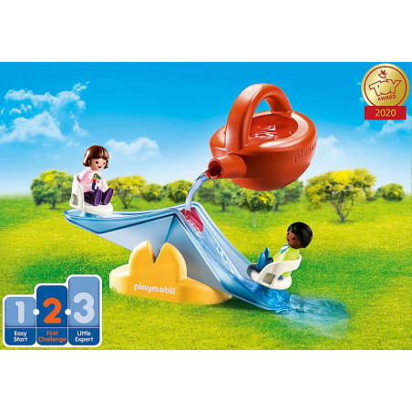 Playmobil 1.2.3 Aqua Water Seesaw With Watering Can 70269