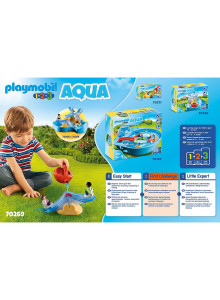 Playmobil 1.2.3 Aqua Water Seesaw With Watering Can 70269