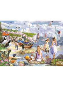 House Of Puzzles Sea Shore Breezes Big 500 Piece Jigsaw