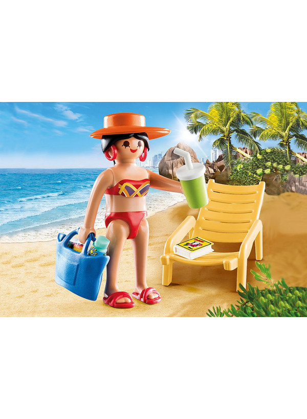 Playmobil Specials Plus On The Beach With Lounge Chair 70300