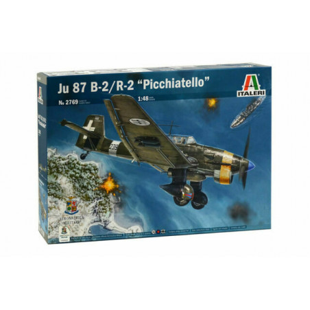 Italeri 1/48 Stuka Ju 87 B2/R2 Picchia Plastic Model Kit 2769