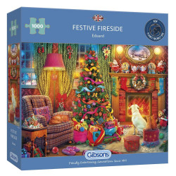 Gibsons Festive Fireside 1000 Piece Jigsaw Puzzle