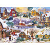 Gibsons Winter Cottages 1000 Piece Jigsaw Puzzle