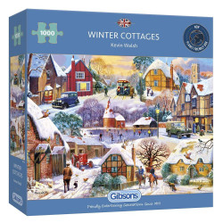 Gibsons Winter Cottages 1000 Piece Jigsaw Puzzle