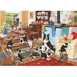 The House Of Puzzles - 1000 Piece Jigsaw Puzzle – Collie Wobbles - New September 2021