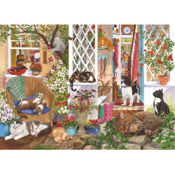 The House Of Puzzles - 1000 Piece Jigsaw Puzzle – Feline Fine