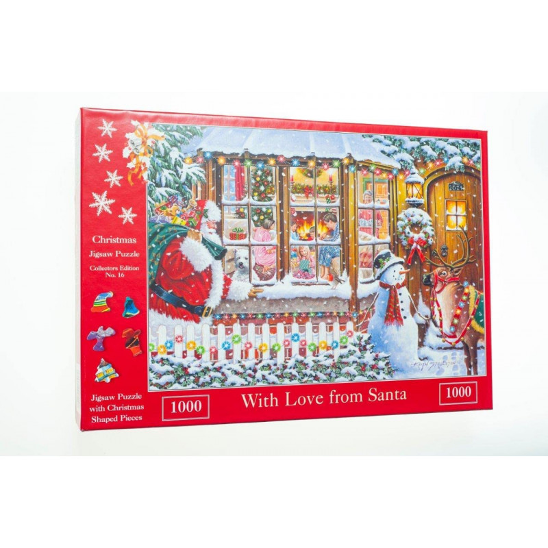 The House Of Puzzles - 1000 Piece Jigsaw Puzzle – 2021 Christmas Collectors Edition No.16 – With Love From Santa The House Of Puzzles - 1000 Piece Jigsaw Puzzle – 2021 Christmas Collectors Edition No.16 – With Love From Santa