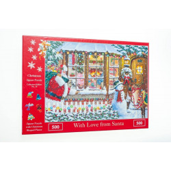 The House Of Puzzles - 500 Piece Jigsaw Puzzle – 2021 Christmas Collectors Edition No.16 – With Love From Santa