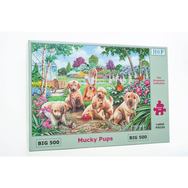 The House Of Puzzles - Big 500 Piece Jigsaw Puzzle – Mucky Pups The House Of Puzzles - Big 500 Piece Jigsaw Puzzle – Mucky Pups
