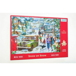The House Of Puzzles - Big 500 Piece Jigsaw Puzzle – Snow On Snow
