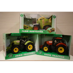 Kandy Toys Ty6744 Friction Powered Farm Tractor With Opening Bonnet