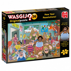Jumbo Wasgij 36 New Years Resolutions 1000 Piece Jigsaw Puzzle