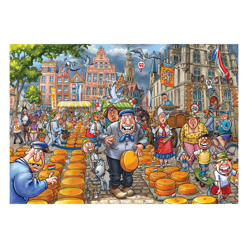 Jumbo Wasgij 38 Market Meltdown 1000 Piece Jigsaw Puzzle