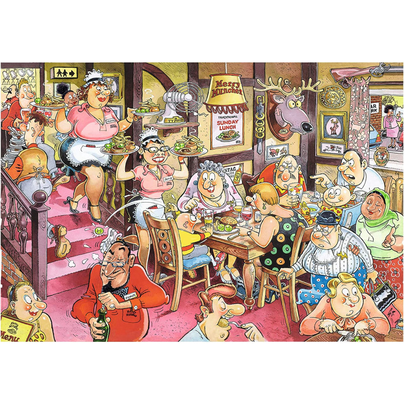 Wasgij, Retro Mystery 5 - Sunday Lunch 1000 Pcs Jigsaw