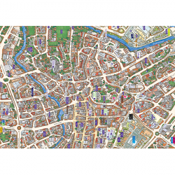 Jigraphy Cityscapes Norwich Map 400 Pcs Jigsaw