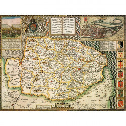 John Speed Historical Map Norfolk 400 Pcs