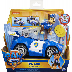 Paw Patrol Chase’s Deluxe Movie Transforming Car With Action Figure