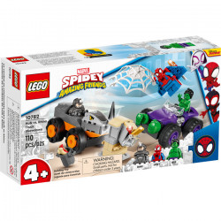 Lego Spidey Hulk Vs. Rhino Truck Showdown 10782