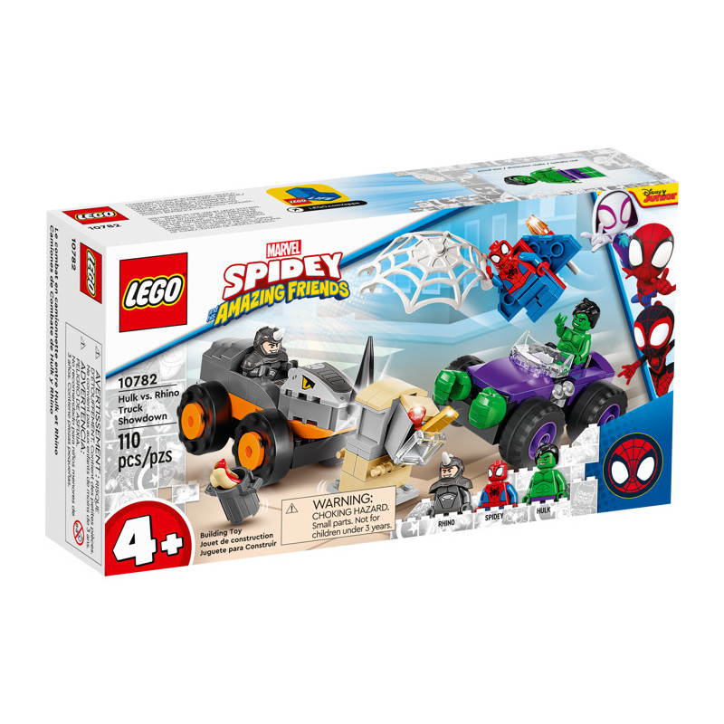 Lego Spidey Hulk Vs. Rhino Truck Showdown 10782