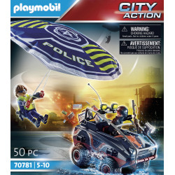 Playmobil Police Parachute With Amphibious Vehicle. 70781