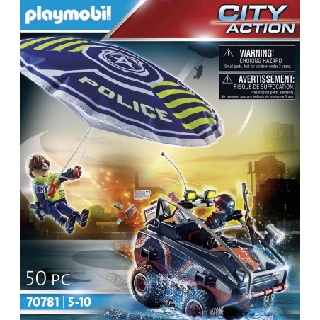 Playmobil Police Parachute With Amphibious Vehicle. 70781