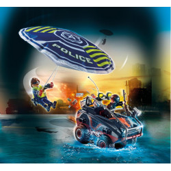 Playmobil Police Parachute With Amphibious Vehicle. 70781