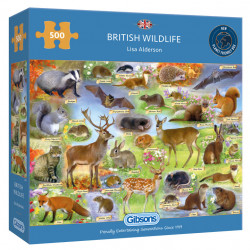 Gibsons British Wildlife 500 Pcs Jigsaw Puzzle