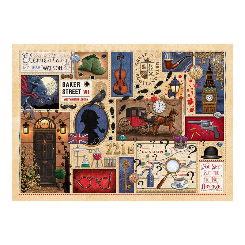 Gibson Sherlock Holmes Book Club 1000 Piece Jigsaw Puzzle