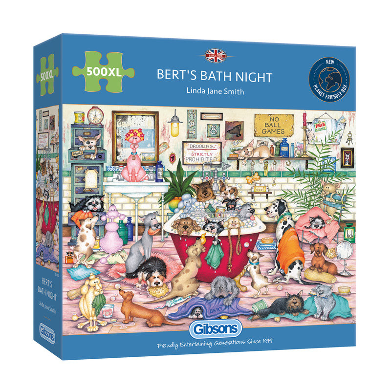 Gibsons Berts Bath Night 500xl Piece Jigsaw Puzzle