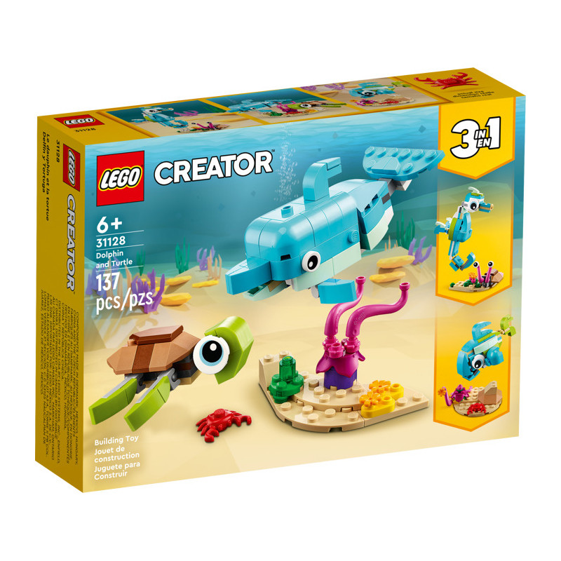 Lego Creator 3 In 1 Dolphin And Turtle 31128