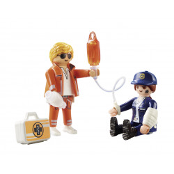 Playmobil Duopack Doctor And Police Office 70823