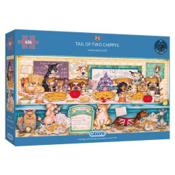 Gibsons Tail Of Two Chippys 636 Piece Jigsaw Puzzle