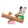 Sylvanian Families Baby Carry Case Cat On See-Saw