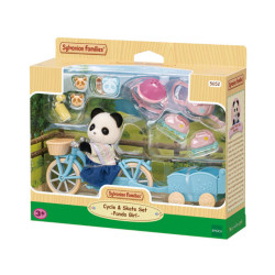 Sylvanian Families Cycle & Skate Set - Panda Girl 5652