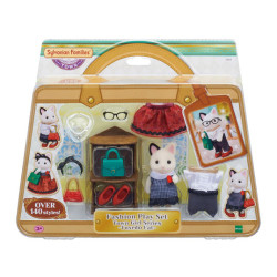 Sylvanian Families Party Time Playset With Tuxedo Cat Girl 5646