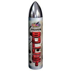 Cosmic Fireworks Silver Bullet – 35 Shot Roman Candle Cake