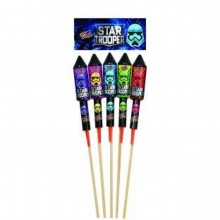 Star Troopers 5 Rocket Pack  Fireworks available all year at Kerrison Toys