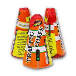 Standard Fireworks Traffic Cones 3 Pack