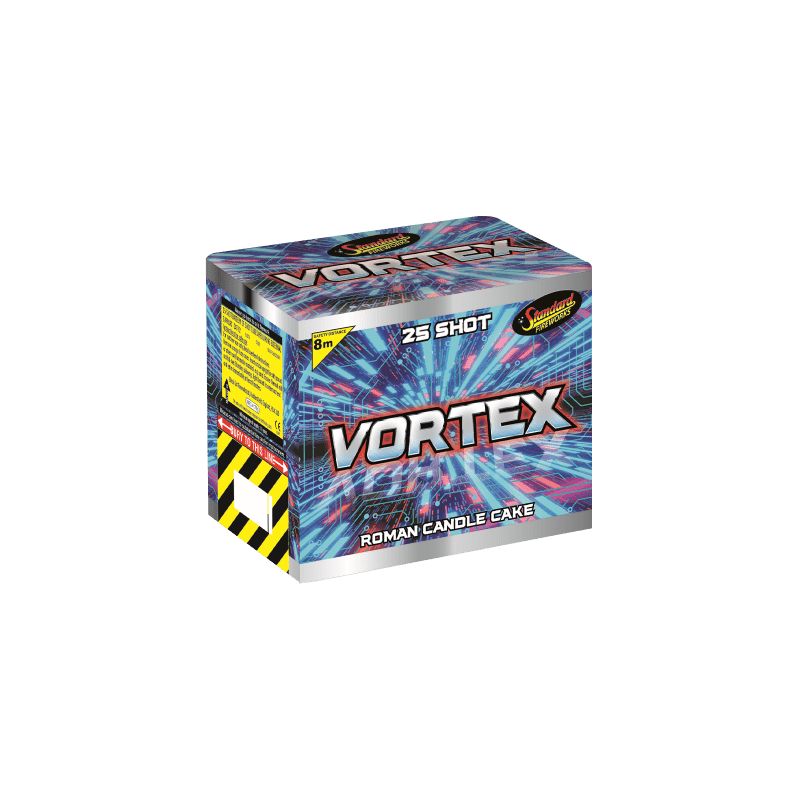 Standard Fireworks Vortex 25 Shot Cake Standard Fireworks Vortex 25 Shot Cake