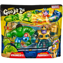 Heroes Of Goo Jit Zu Toys Marvel Versus 2 Pack - Incredible Hulk Vs Thanos