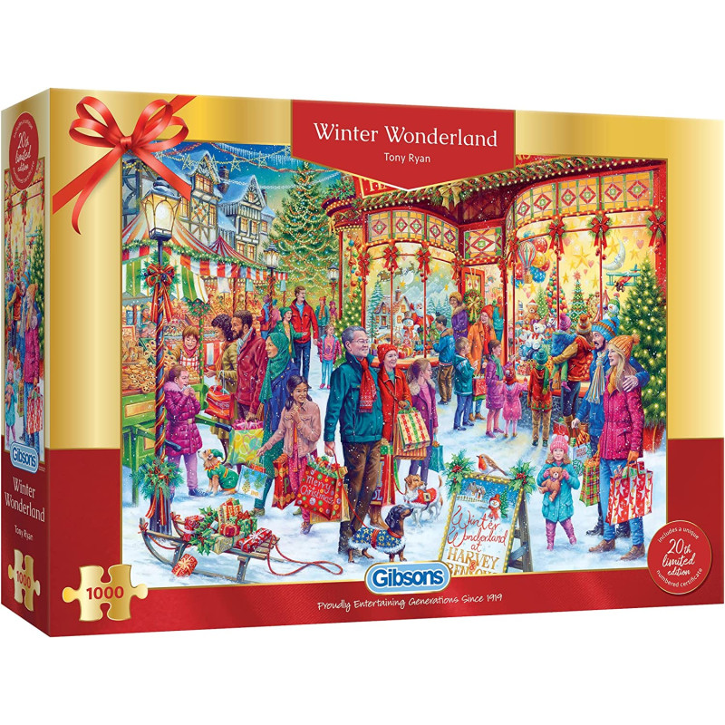 Gibson Christmas Limited Edition 2022 - Winter Wonderland 1000 Piece Jigsaw Puzzle Gibson Christmas Limited Edition 2022 - Winter Wonderland 1000 Piece Jigsaw Puzzle