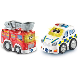 Vtech Toot-Toot Drivers 2 Car Rescue Pack With Fire Engine & Police Car