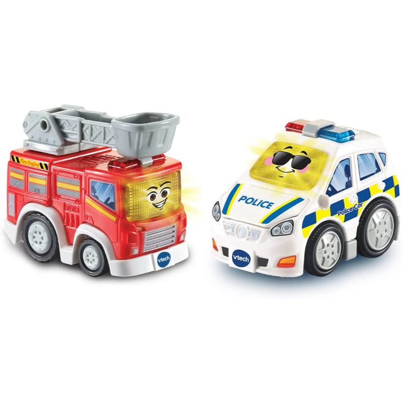 Vtech Toot-Toot Drivers 2 Car Rescue Pack With Fire Engine & Police Car